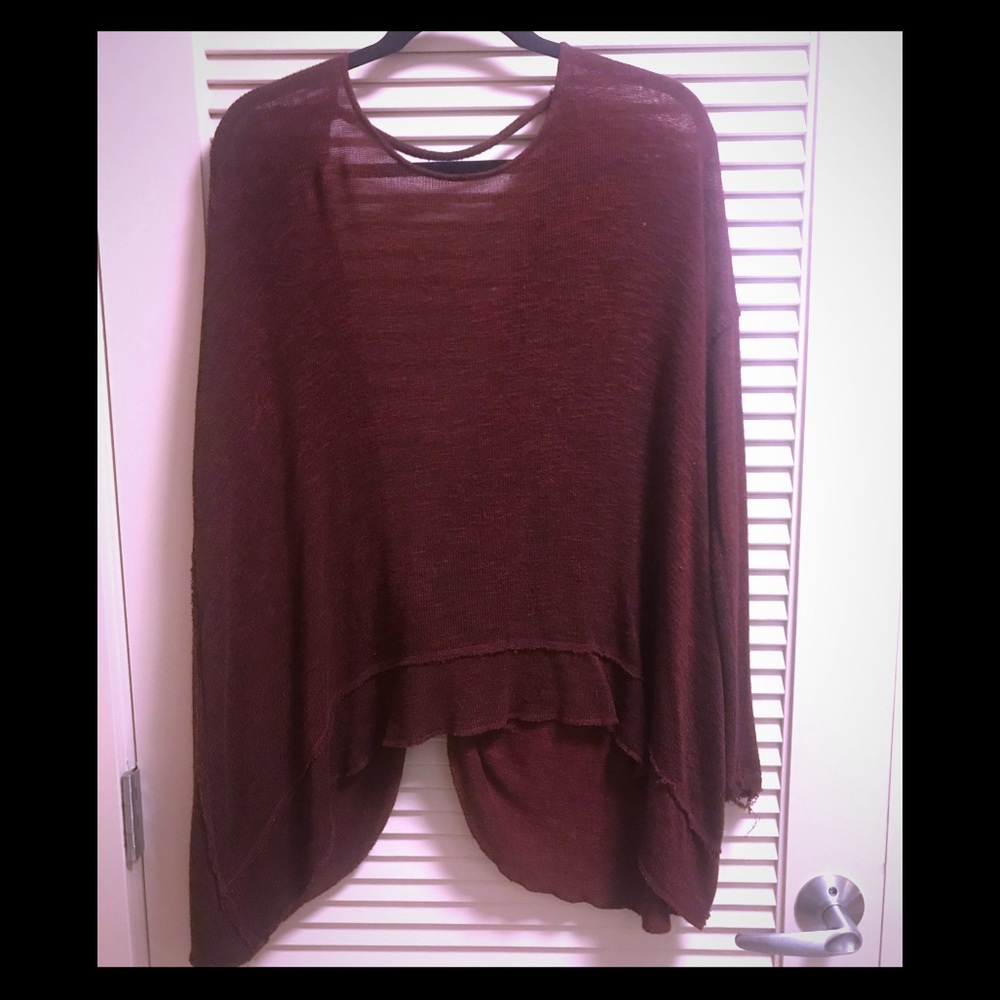 Free People Open back sweater